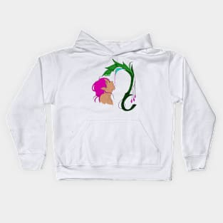 Copy of Elf drinking from a flower Kids Hoodie